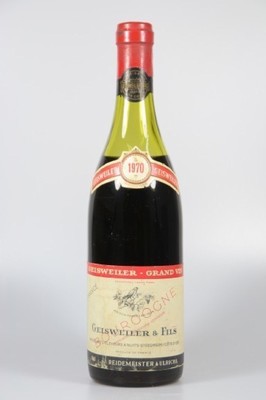 1 Flasche Gleisweiler & Fils, 1970, Grand Vino, 75cl, Füllstand lower mid shoulder, selten im Angebot