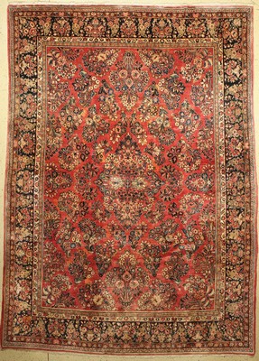 Us Re-Import Sarogh, Persien, um 1940, Wolle auf Baumwolle, ca. 354 x 257 cm, EHZ: 2-3