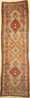 Nordwest Persien, antik, um 1900, Wolle aufWolle, ca. 404 x 130 cm, EHZ: 4