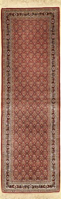 Täbriz fein, China, ca. 50 Jahre, Korkwollemit Seide, ca. 240 x 78 cm, EHZ: 2