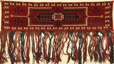 Ersari Torba, Afghanistan, ca. 70 Jahre, Wolle auf Wolle, ca. 150 x 40 cm, EHZ: 2