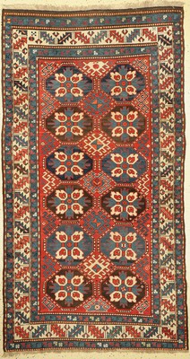 Seltener Chelaberd Kazak, Kaukasus, 19 Jhd., Wolle geknüpft auf Wolle, ca, 242 x 133 cm, EHZ:2-3(guter Zustand)