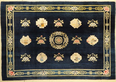 Antiker Pao Tow, Nordostchina, um 1910, Wolle geknüpft auf Baumwolle, ca. 244 x 166 cm, EHZ: 2, (Sehr guter Zustand)