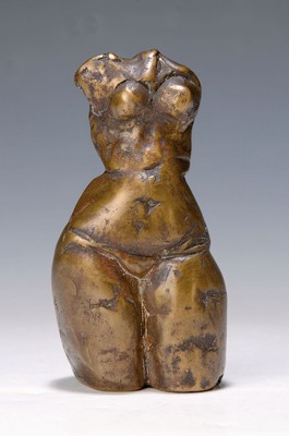 Gernot Rumpf, geb. 1941 Kaiserslautern, weiblicher Akt, Torso, monogrammiert, H. ca. 13.5cm