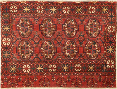 Antiker Ersari Tschowal, Turkmenistan, 19 Jhd., Wolle geknüpft auf Wolle, ca. 140 x 104 cm, EHZ: 3(Fragment).