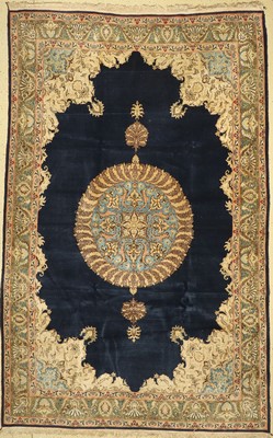 Ghom Kork, Persien, um 1940, Korkwolle mit Seide, ca. 363 x 227 cm, EHZ: 2