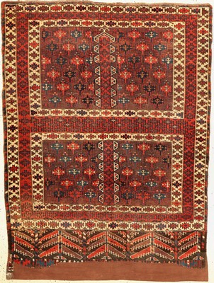 Antiker Tschaudor Engsi, Turkmenistan, 19 Jhd., Wolle geknüpft auf Wolle, ca. 162 x 120 cm, EHZ: 3