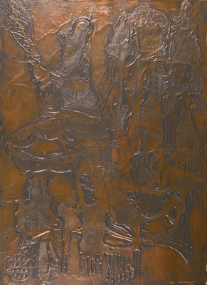 Bruce Onobrakpeya,, geb. 1932, zeitgenössischer nigerianischer Künstler, europäisch-britisch geprägtes Studium am Nigerian College of Arts, ...