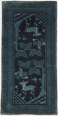 Pao Tow antik, China, um 1910, Wolle geknüpft auf Baumwolle, ca. 117 x 60 cm, EHZ: 2(guter Zustand).