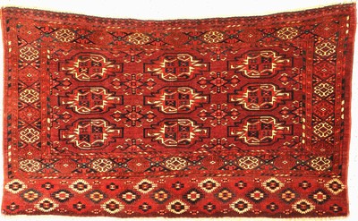 Antiker Kisilayak Tschowal, Turkmenistan, 19 Jhd., Wolle geknüpft auf Wolle, ca. 143 x 90 cm, EHZ: 2-3(guter Zustand).