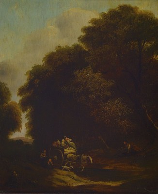Unbekannter Kopist des frühen 19.Jh., nach Thomas Gainsborough's (1727-1788) "The Market Cart" von 1786, getreue Übernahme des ...