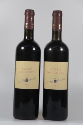 9 Fl. 1997 Rosso Del Conte, Tasca d'Almerita, Italien, 0.75 l, top shoulder, nicht verkostet, l. Alters- u. Gebr.-sp., aus ein ...