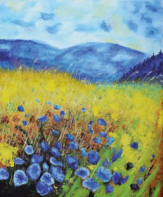 Marion Eschwege, geb. 1963 Eschwege, Wales, Acryl auf Lwd, rechts unten signiert, ca. 50x60cm