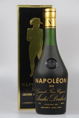 5 Flaschen Napoleon Grande Fine Cognac, Andre Dorbert Jonzac, Frankreich, 1990er, ca. 70 cl, 40% Vol., unverkostet, je im orig. Karton