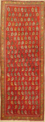 Antiker Kazak, Kaukasus, um 1900, Wolle aufWolle, ca. 280 x 106 cm, EHZ: 4