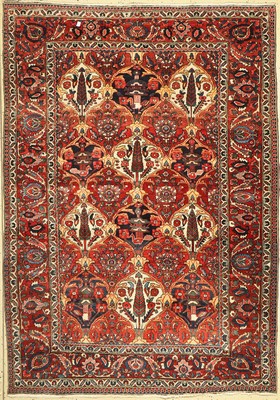 Bachtiar alt, Persien, um 1940, Wolle auf Baumwolle, ca. 205 x 145 cm, EHZ: 2-3