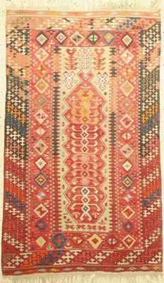 Feiner Anatol Kelim, Türkei, um 1920, Wolleauf Wolle, ca. 155 x 95 cm, EHZ: 2-3
