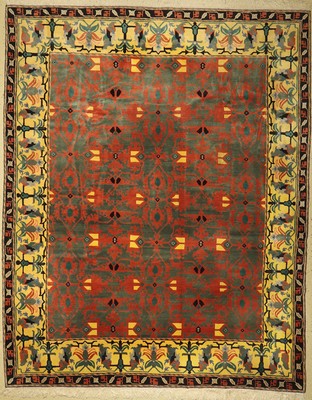 Lotto Teppich, Tibet, ca. 30 Jahre, Korkwolle, ca. 336 x 270 cm, EHZ: 2