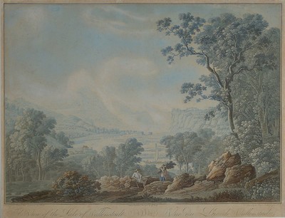 Johann Heinrich Troll, Winterhur 1756 - 1824 ebenda, Schüler bei Christian von Mechel u. Adrian Zingg, "A View of the Lake of ...