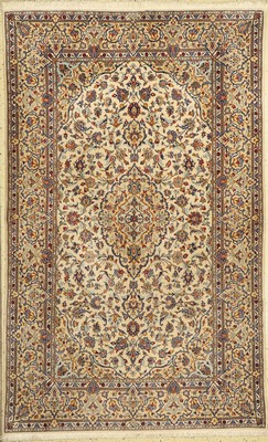 Keschan Kork Signiert, (Schadsar), Persien,ca. 50 Jahre, Korkwolle, ca. 220 x 140 cm, EHZ: 2