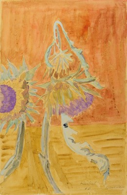 Erich Heckel, 1883 - 1970, Aquarell auf chamoisfarbenem Velin, betitelt "Artischocken", re. u. handsigniert und datiert (19)60, ...