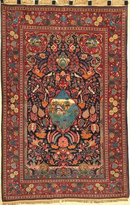Keschan kork fein, Persien, um 1920, Korkwolle, ca. 208 x 140 cm, EHZ: 2