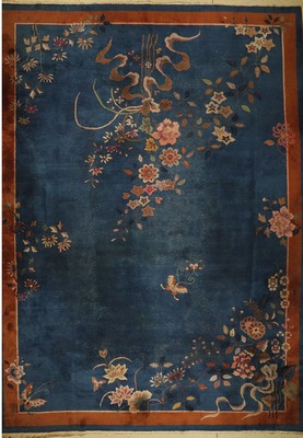 Peking Palastteppich antik, China, um 1900,Wolle auf Baumwolle, ca. 500 x 365 cm, EHZ: 3-4.