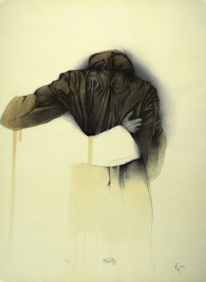 Bruno Bruni, geb. 1935, Farblithografie, sign., num. 92/150, unter Glas gerahmt, gesamt ca. 82x62 cm