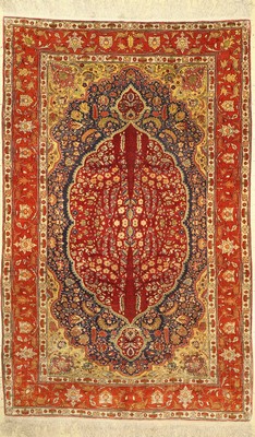 Seiden Kayseri fein, Türkei, um 1940, reineNaturseide, ca. 207 x 131 cm, EHZ: 2