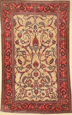 Keschan Kork, Persien, um 1950, Korkwolle, ca. 215 x 130 cm,EHZ: 2-3