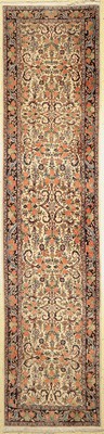 Rosenbidjar Kork fein, Persien, ca. 50 Jahre, Korkwolle, ca. 389 x 89 cm, EHZ: 2