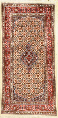 Mud Kork, Persien, ca. 50 Jahre, Korkwolle mit Seide, ca. 200 x 102 cm, EHZ: 2