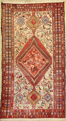 Sumakh, Persien, ca. 40 Jahre, Wolle auf Baumwolle, ca. 200 x 112 cm, EHZ: 2-3