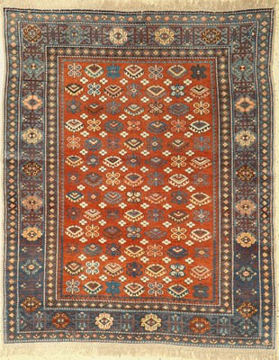 Derbent alt, Kaukasus, um 1950, Wolle auf Wolle, ca. 168 x 136 cm, EHZ: 2-3