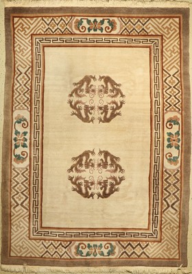 Drachenteppich, Mongolai, ca. 50 Jahre, Wolle auf Baumwolle, ca. 300 x 216 cm, EHZ: 2