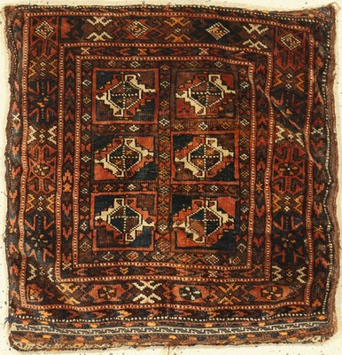 Antikes Belutsch Kissen, Persien, um 1900, Wolle auf Wolle, ca. 60 x 60 cm, EHZ: 3