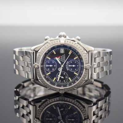 BREITLING Armbandchronograph aus der Serie Kunstflugstaffeln hier P.A.N. frecce tricolori Referenz A13050.1, Automatik, Schweiz um 1995, auf 4000 ...