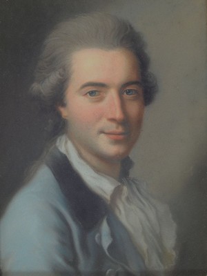 Unbekannter Künstler, deutsch, um 1770-1780, Porträt eines jungen Mannes, sehr feine abgestufte Pastellmalerei, qualitätvoll, ca. 18x14cm, u.Gl., ...