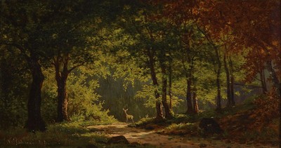 Viktor Puhonny, 1838 Prag-1909 Baden-Baden, Vater des Ivo P., Schüler von Georg Saal und Schützenberger, besonders bekannt für seine ...