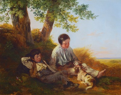 Dominik Schufried, 1810 Wien - ca. 1890, Landschafts- u. Genremaler, Sohn d. Porzellanmalers Jakob Schufried, Studium an der Wiener Akademie, hier: ...