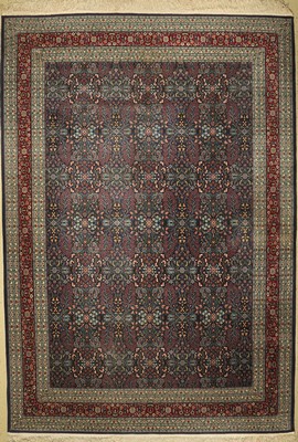 Hereke Wollteppich, Türkei, ca. 60 Jahre, Wolle auf Baumwolle, ca. 410 x 286 cm, EHZ: 2,(florfehlstellen am Rand)