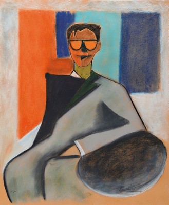 Konrad Kujau, 1938 - 2000, bekannter deutscher Künstler und Kunstfälscher, wurde berühmt durch die Fälschung der Hitler Tagebücher , hier: ...