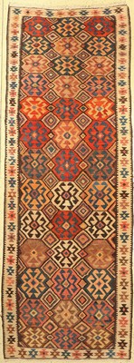 Bachtiar Kelim, Persien, um 1920, Wolle aufBaumwolle, ca. 384 x 140 cm, EHZ: 4