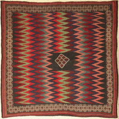 Alter Rukorsi, Persien, um 1930, Wolle auf Wolle, ca. 140 x 137 cm, EHZ: 2