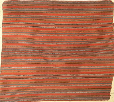 Djajim alt(4 Bahnig), Persien, um 1930, Wolle auf Wolle, ca. 175 x 160 cm, EHZ: 2(Zweikleine Löcher)