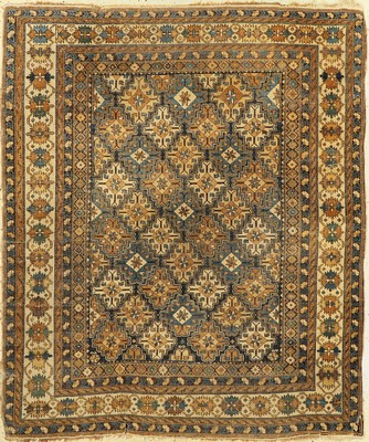 Antiker Schirwan, Kaukasus, 19. Jhd, Wolle auf Wolle, ca. 145 x 125 cm, EHZ: 4