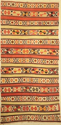 Antiker Schirwan Kelim, Kaukasus, um 1900, Wolle auf Baumwolle, ca. 310 x 150 cm, EHZ: 2-3