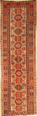 Antiker Erzurum Kelim, Türkei, um 1900, Wolle auf Wolle, ca. 378 x 120 cm, EHZ: 2-3