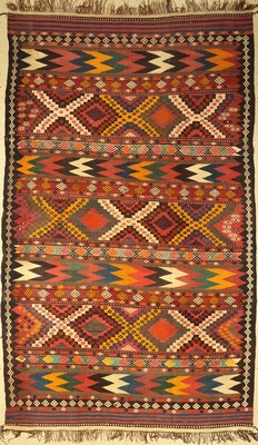 Ersari Kelim, Afghanistan, um 1940, Wolle auf Wolle, ca. 356 x 206 cm, EHZ: 4