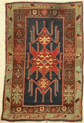 Avaren Kazak antik, Dagestan,Kaukasus, 19. Jhd, Wolle auf Wolle, ca. 165 x 110 cm, EHZ: 3-4